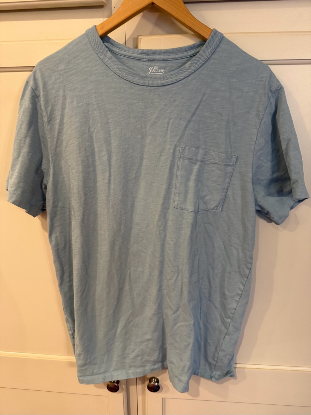 J. Crew Men’s Light Blue Pocket Tee - Picture 1 of 4